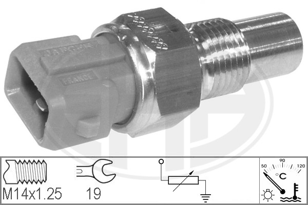 Senzor,temperatura lichid de racire WG1492412 WILMINK GROUP