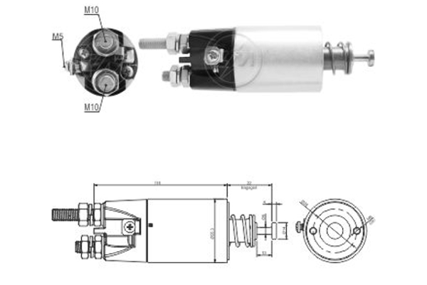 Solenoid, electromotor WG2018110 WILMINK GROUP