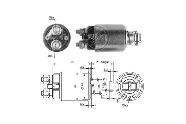 Solenoid, electromotor WG2018078 WILMINK GROUP