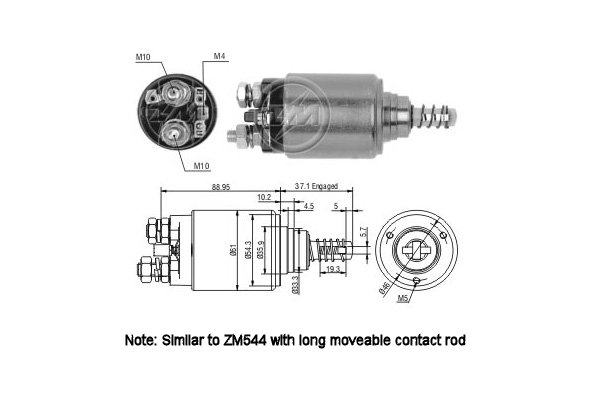 Solenoid, electromotor WG2018165 WILMINK GROUP