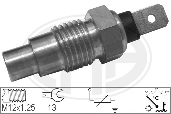 Senzor,temperatura lichid de racire WG1492414 WILMINK GROUP