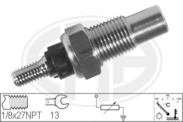 Senzor,temperatura lichid de racire WG1492415 WILMINK GROUP