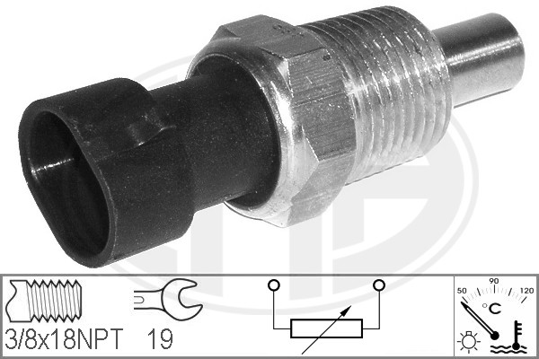 Senzor,temperatura lichid de racire WG1492419 WILMINK GROUP