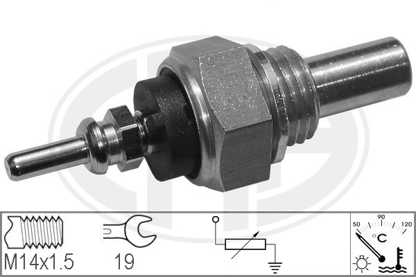 Senzor,temperatura lichid de racire WG1492420 WILMINK GROUP