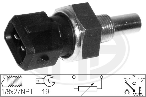 Senzor,temperatura lichid de racire WG1492426 WILMINK GROUP