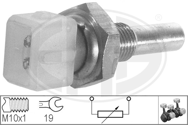 Senzor,temperatura lichid de racire WG1492427 WILMINK GROUP
