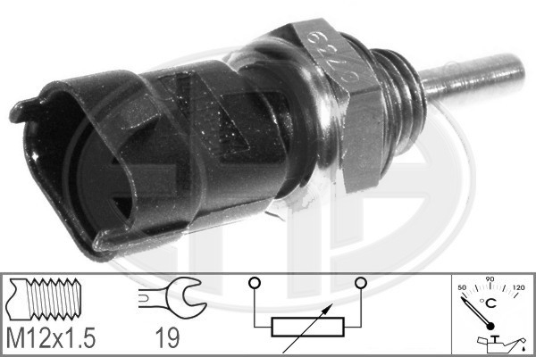 Senzor,temperatura lichid de racire WG1492437 WILMINK GROUP