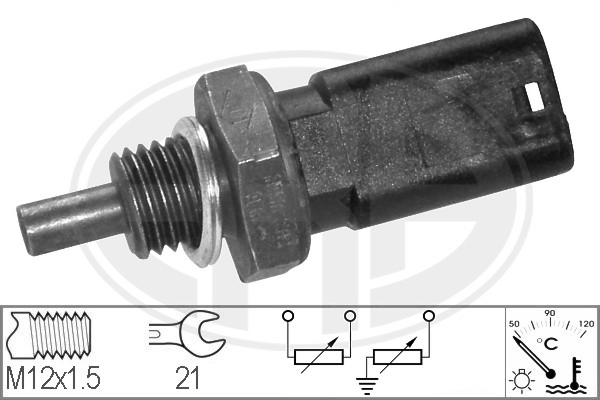 Senzor,temperatura lichid de racire WG1492438 WILMINK GROUP