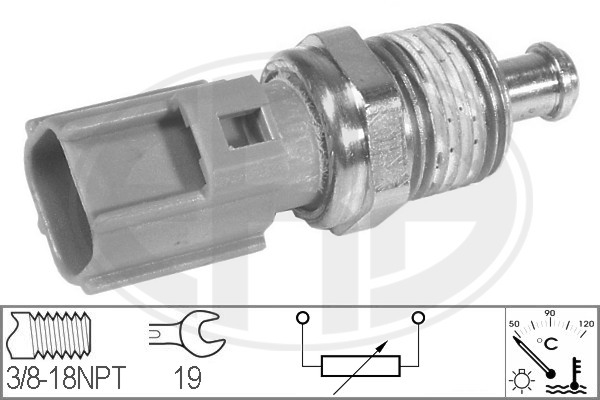 Senzor,temperatura lichid de racire WG1492443 WILMINK GROUP