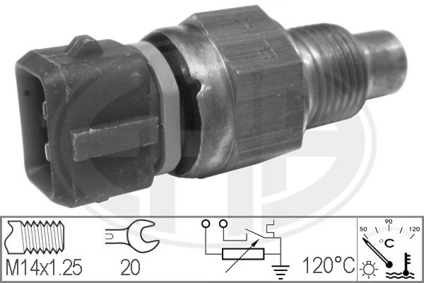 Senzor,temperatura lichid de racire WG1492446 WILMINK GROUP