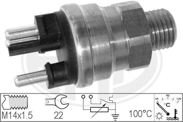 Senzor,temperatura lichid de racire WG1492448 WILMINK GROUP