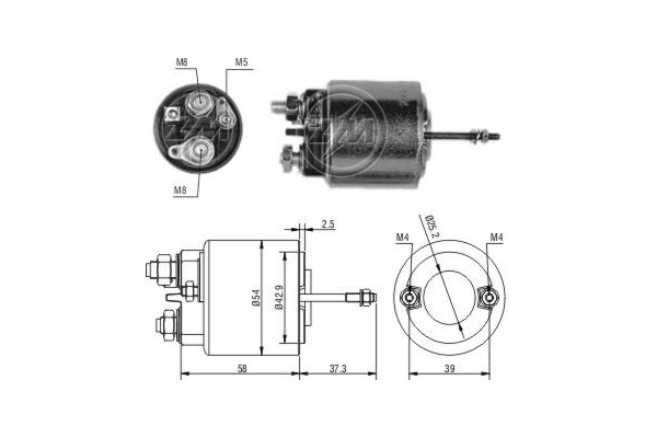 Solenoid, electromotor WG2018015 WILMINK GROUP