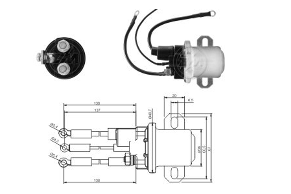 Solenoid, electromotor WG2017850 WILMINK GROUP