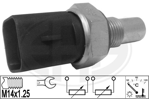 Senzor,temperatura lichid de racire WG1492652 WILMINK GROUP