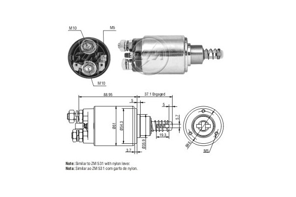 Solenoid, electromotor WG2018045 WILMINK GROUP