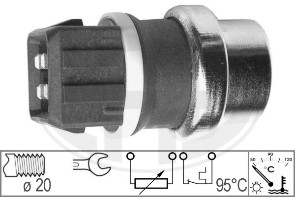 Senzor,temperatura lichid de racire WG1492450 WILMINK GROUP
