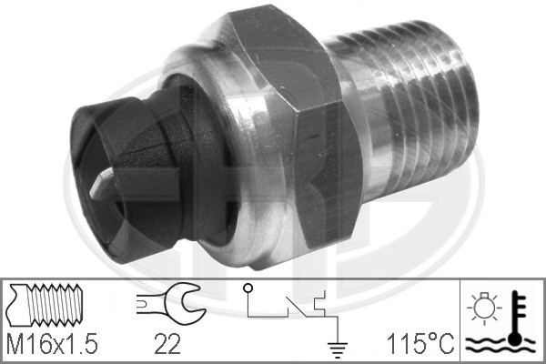 Senzor,temperatura lichid de racire WG1492455 WILMINK GROUP