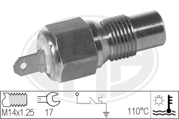 Senzor,temperatura lichid de racire WG1492457 WILMINK GROUP