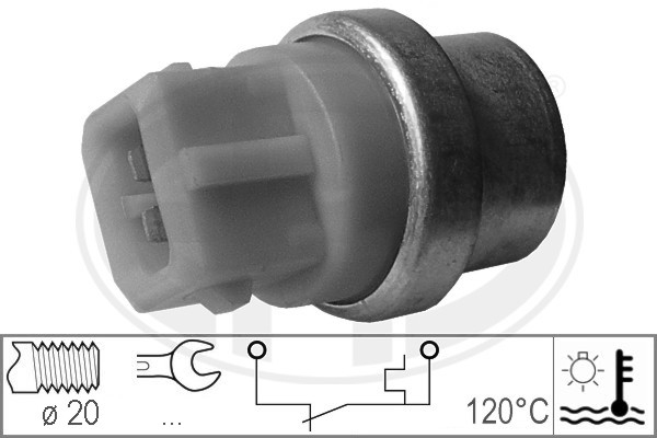 Senzor,temperatura lichid de racire WG1492459 WILMINK GROUP