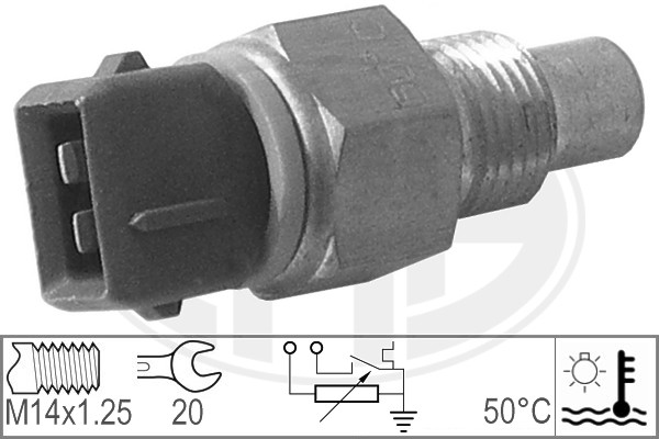 Senzor,temperatura lichid de racire WG1492560 WILMINK GROUP