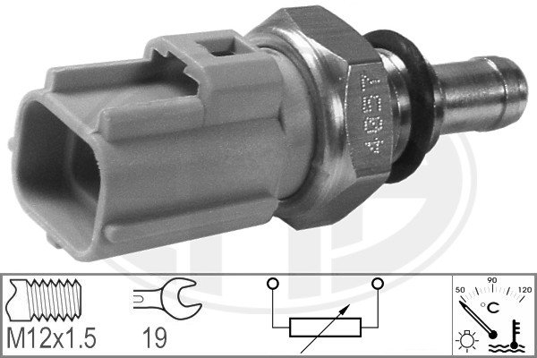 Senzor,temperatura lichid de racire WG1492561 WILMINK GROUP