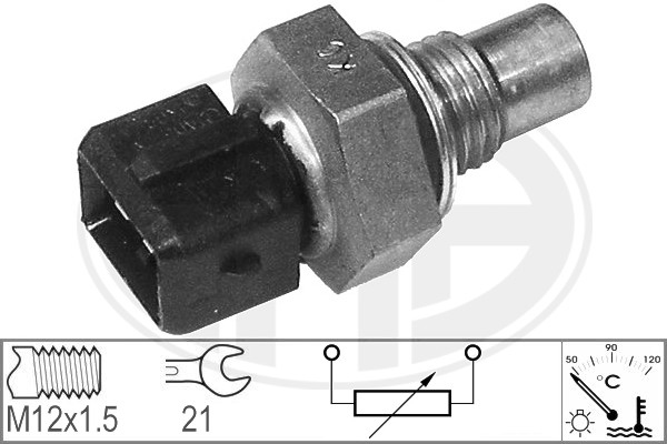 Senzor,temperatura lichid de racire WG1492568 WILMINK GROUP