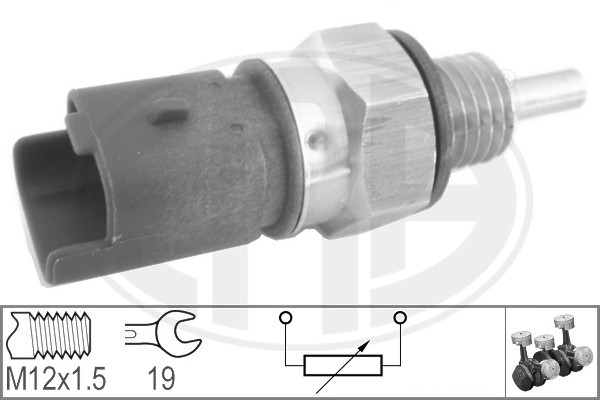 Senzor,temperatura lichid de racire WG1492554 WILMINK GROUP