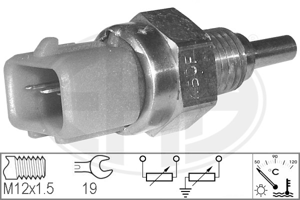 Senzor,temperatura lichid de racire WG1492557 WILMINK GROUP