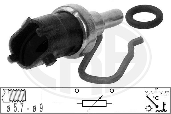 Senzor,temperatura lichid de racire WG1492619 WILMINK GROUP