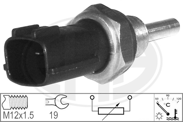 Senzor,temperatura lichid de racire WG1492608 WILMINK GROUP