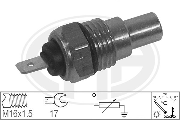 Senzor,temperatura lichid de racire WG1492606 WILMINK GROUP