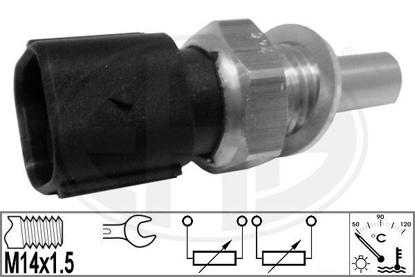 Senzor,temperatura lichid de racire WG1492653 WILMINK GROUP