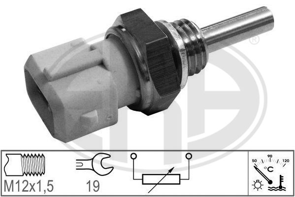 Senzor,temperatura lichid de racire WG1492595 WILMINK GROUP