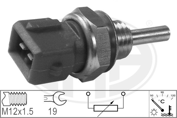 Senzor,temperatura lichid de racire WG1492570 WILMINK GROUP