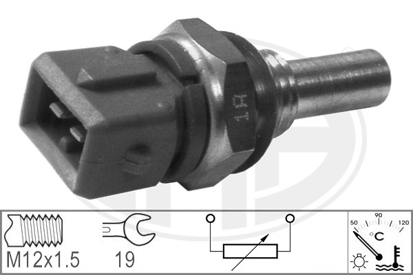 Senzor,temperatura lichid de racire WG1492573 WILMINK GROUP