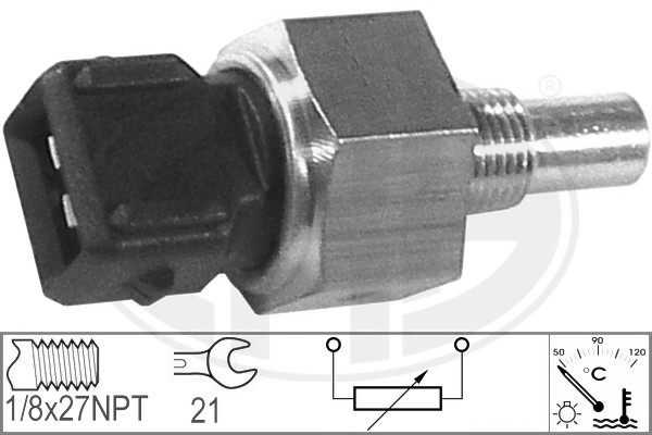 Senzor,temperatura lichid de racire WG1492574 WILMINK GROUP