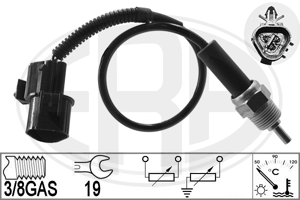 Senzor,temperatura lichid de racire WG2025810 WILMINK GROUP