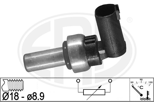Senzor,temperatura lichid de racire WG2025809 WILMINK GROUP