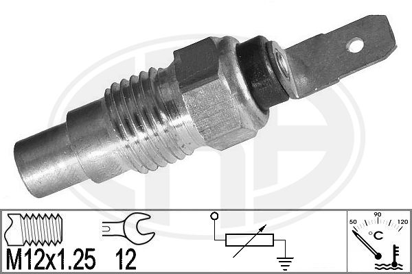 Senzor,temperatura lichid de racire WG2025804 WILMINK GROUP
