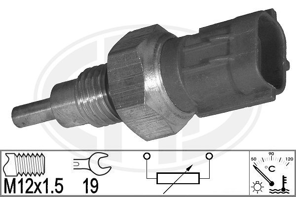 Senzor,temperatura lichid de racire WG2013848 WILMINK GROUP
