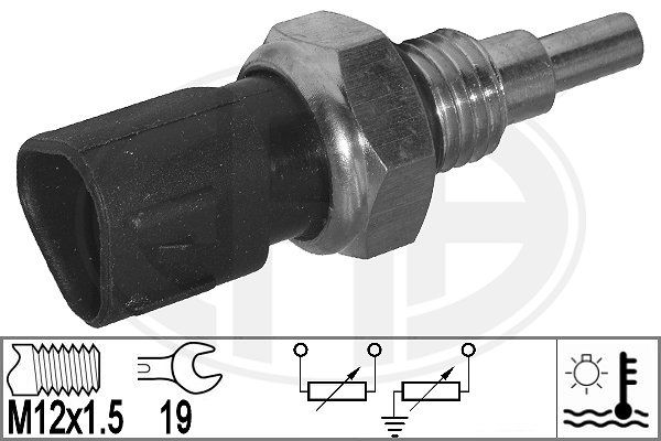 Senzor,temperatura lichid de racire WG2151266 WILMINK GROUP
