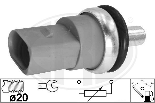 Senzor,temperatura lichid de racire WG2151263 WILMINK GROUP
