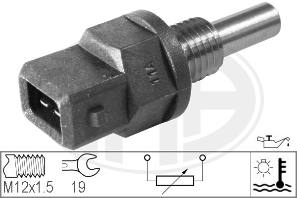 Senzor,temperatura lichid de racire WG1492515 WILMINK GROUP