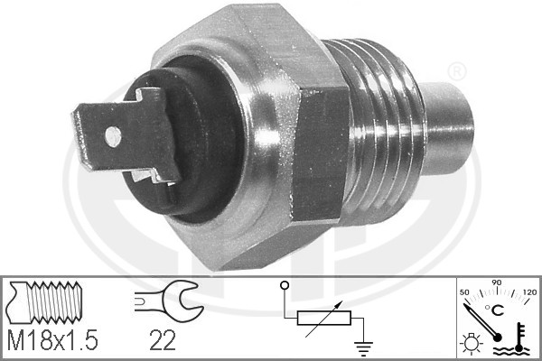 Senzor,temperatura lichid de racire WG1492516 WILMINK GROUP