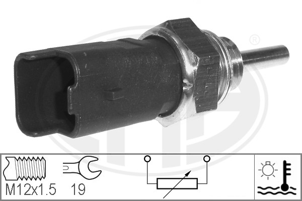 Senzor,temperatura lichid de racire WG1492525 WILMINK GROUP