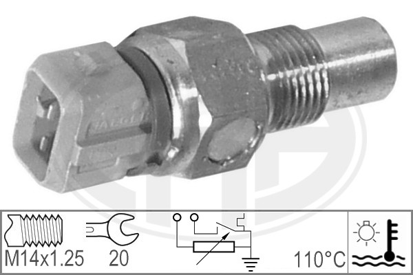 Senzor,temperatura lichid de racire WG1492526 WILMINK GROUP