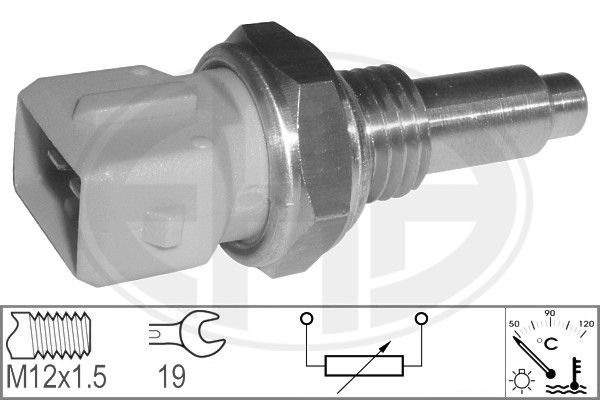 Senzor,temperatura lichid de racire WG1492527 WILMINK GROUP