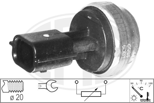 Senzor,temperatura lichid de racire WG1492528 WILMINK GROUP