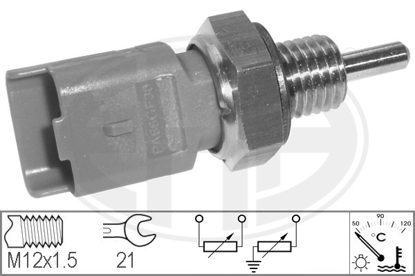 Senzor,temperatura lichid de racire WG1492523 WILMINK GROUP