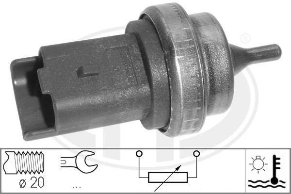 Senzor,temperatura lichid de racire WG1492524 WILMINK GROUP